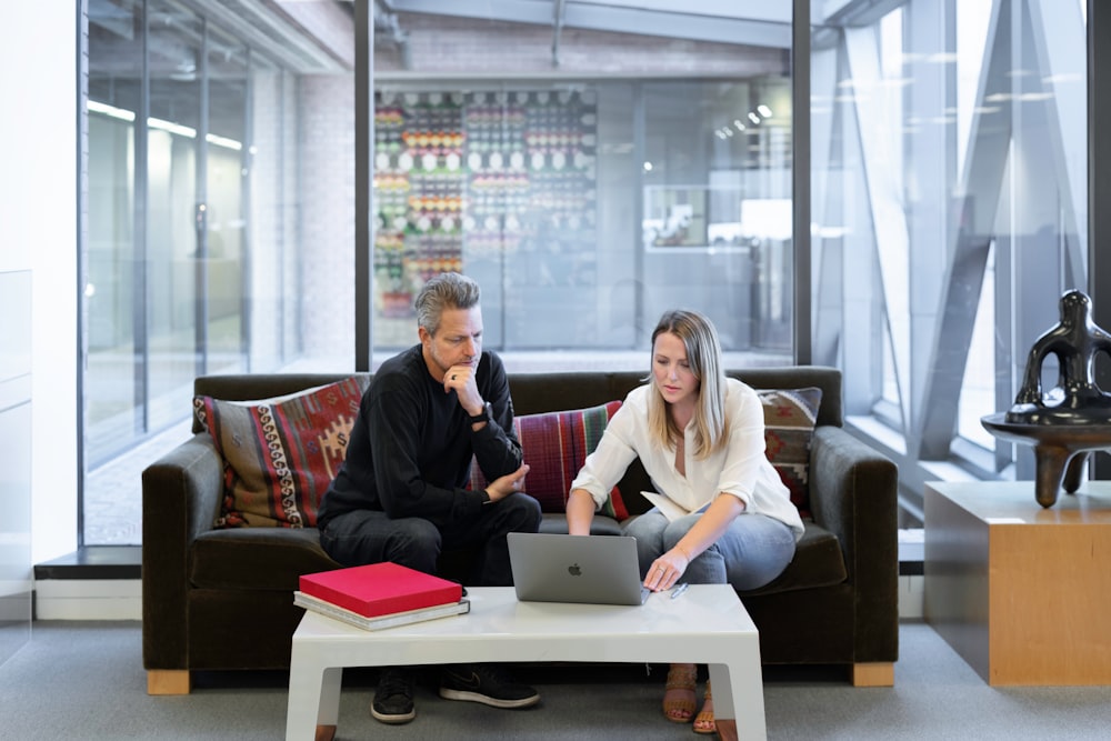 Sales meeting in an open-plan office 